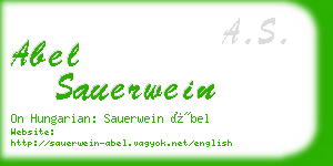 abel sauerwein business card